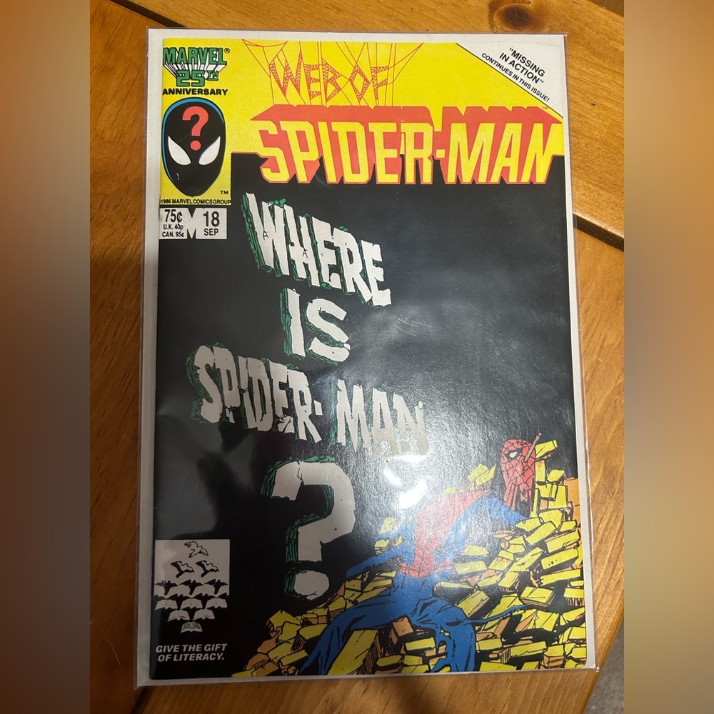 Web of Spider-Man #18 Where is Spider-Man First Appearance of Venom Comic